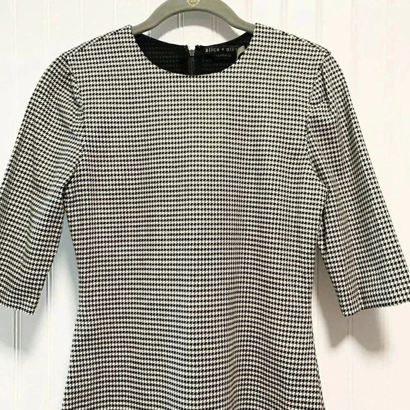 ALICE + OLIVIA Delora Houndstooth Check Dress - Picture 6 of 9